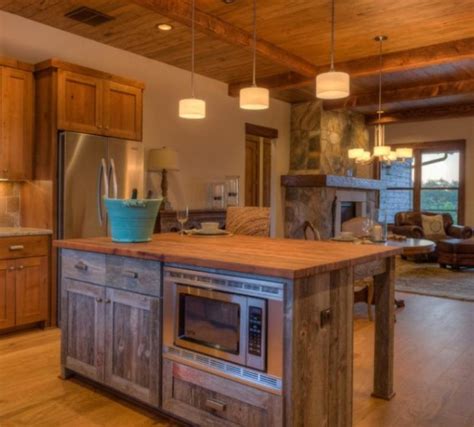 rustic kitchen island ideas keeping  earthy  charming