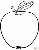 Coloring Pages Apple Printable Apples Kids Fruits Fruit Autumn sketch template