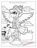 Pirate Parrot Coloring Pages Getcolorings sketch template