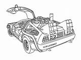 Future Coloring Back Pages Delorean Futuristic Drawing Cars Printable Kids Getdrawings Color Family Getcolorings sketch template