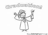 Graduation Coloring Printable Sheets Bachelor Pages Sheet Title Coloringpagesfree sketch template