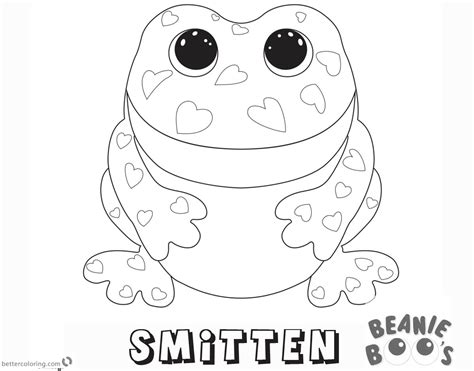 beanie boo coloring pages smitten  printable coloring pages