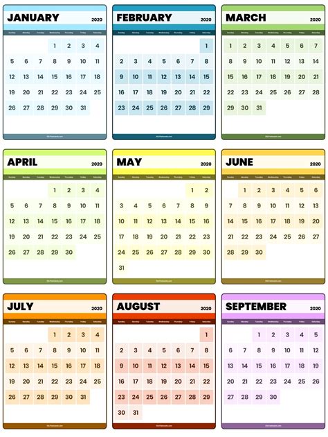 small calendar printable  calendar