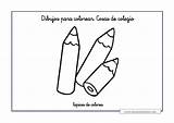 Lapices Clase Primarios Escuelaenlanube Fichas sketch template