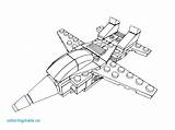 Lego Coloring Jet Airplane Pages Colouring Printable Print 3d Getcolorings Colour Jets Unbelievable sketch template