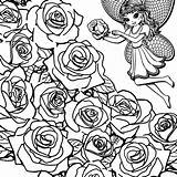 Coloring Pages Collage Garden Rose Printable Flower Getcolorings Colorings Amelia Stunning Print Color sketch template
