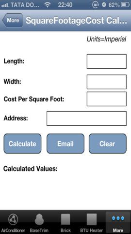 hq   square footage calculator app gma garnet abrasive