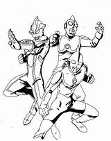 Ultraman Mewarnai Sketsa Ausmalbilder Gambarcoloring Konsep Belajar sketch template
