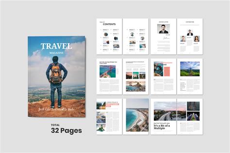 travel magazine template  magazines design bundles