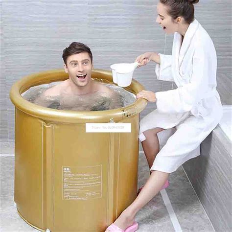 Lc3002 Household Simple Inflatable Folding Warm Bath Barrel Whole Body