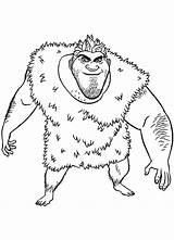 Croods Grug Colorare Disegni sketch template