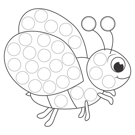 spring   dot marker  coloring pages dd