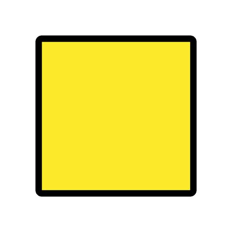 yellow square emoji clipart   transparent png creazilla