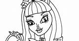 Catty Noir Coloring Monster High Pages Scaremester Sheets sketch template