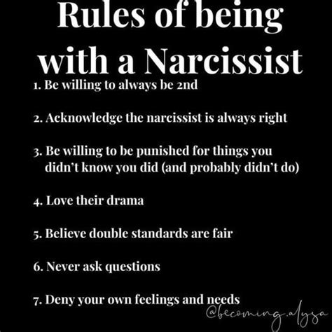 what you have to get used to if you choose to live with a narcissist