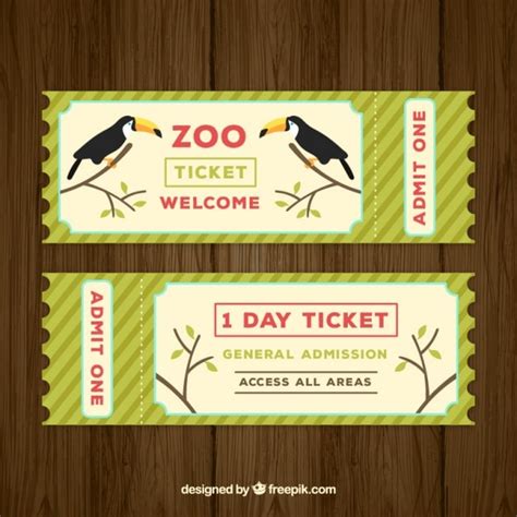 vector zoo ticket   toucans