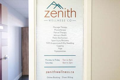 massage therapy physiotherapy zenith wellness  canada