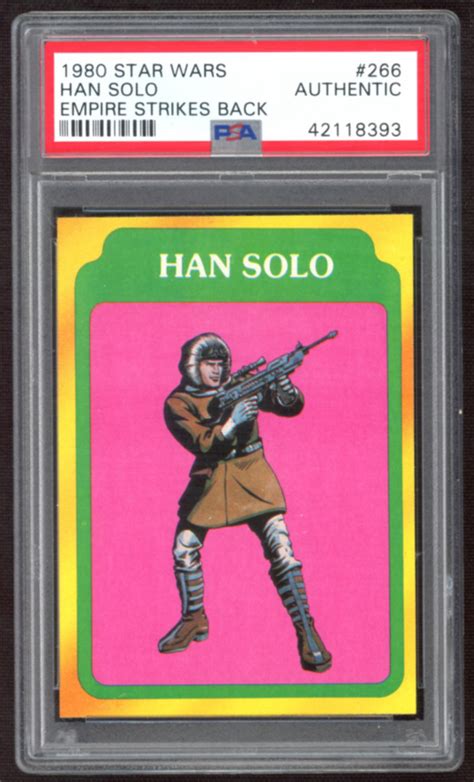 Han Solo 1980 Star Wars Empire Strikes Back 266 Psa Authentic