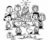 Coloring Charlie Christmas Brown Pages Printable Kids sketch template