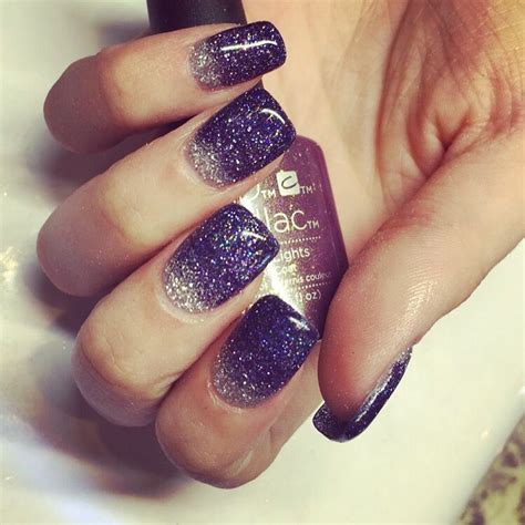 Dark Purple Glitter Ombre Nails Lovely Nails Design
