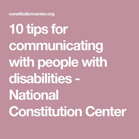 10 tips for communicating with people with disabilities