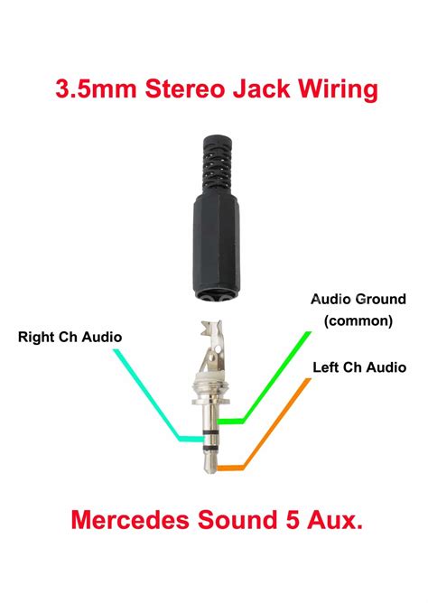 mm female stereo headphone jack wiring