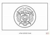 Utah Coloring Flag State Pages Printable Designlooter Drawings Drawing 62kb 1440 1020px sketch template