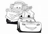 Mcqueen Coloring Mater Picturethemagic Momjunction sketch template