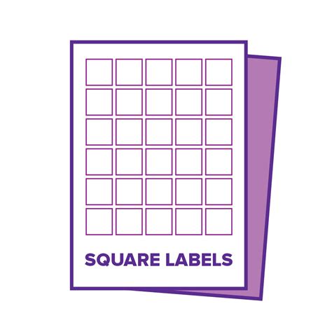 square label template