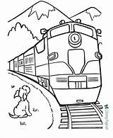 Coloring Train Trains Pages Printable Below sketch template