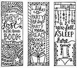 Bookmarks Printable Color Kids Reading Coloring Colouring Pages Adult Printables Bookmark Book Print Marks Cute Printablee Adults Number Everyone Patterns sketch template