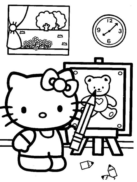 kitty  kitty colouring pages  kitty printables