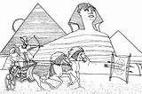 Egypte Egitto Geroglifici Pyramide Antico Kleurplaten Egiziano Adulti Imprimer Kleurplaat Sphinx Hieroglyphes Adulte Sphynx égyptien sketch template