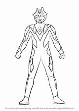 Ultraman Xenon Mewarnai sketch template
