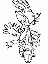 Sonic Coloring Hedgehog Pages Cat Blaze Printable Print Size sketch template