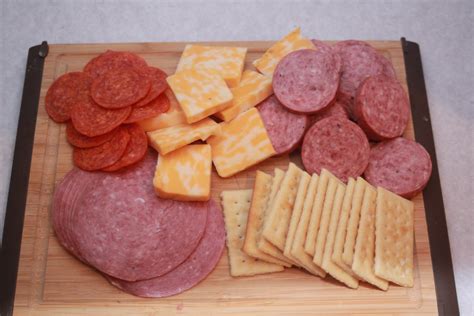 meat cheese crackers bachelor cooking