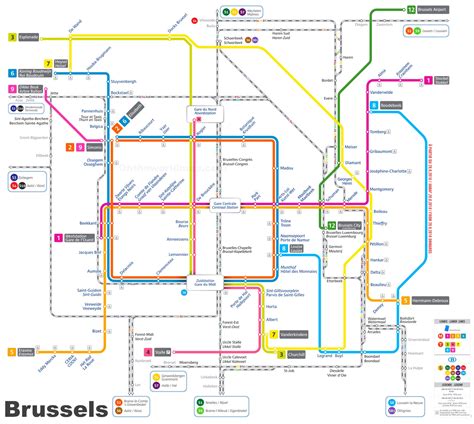 brussels train map ontheworldmapcom
