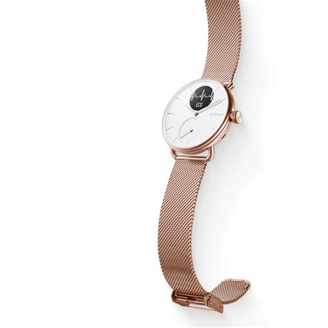 rose withings scanwatch gold mm nimfomanecom