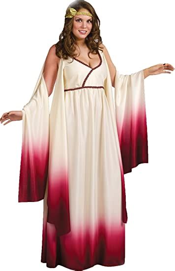 plus size greek goddess venus costume long white gown