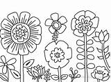 Coloring Plants Pages Printable Kids Flowers Book Popular sketch template