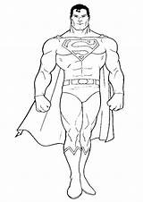 Superman Coloring Pages Print Easy Printable Superhero Marvel Kids Choose Board Spiderman sketch template