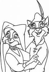 Robin Hood Coloring Pages Disney Lady Marian Fox Colouring Fantastic Mr Lovers Maid Getcolorings Wecoloringpage sketch template