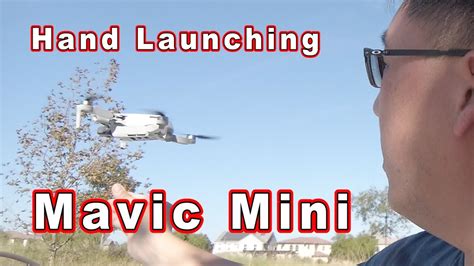 dji mavic mini hand launching  landing tutorial youtube