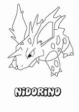 Pokemon Nidorino Coloring Pages Color Hellokids Print Cartoon Kids Clipart Library Sheets sketch template