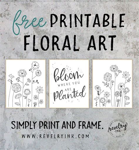 printable floral art  floral printables  printable