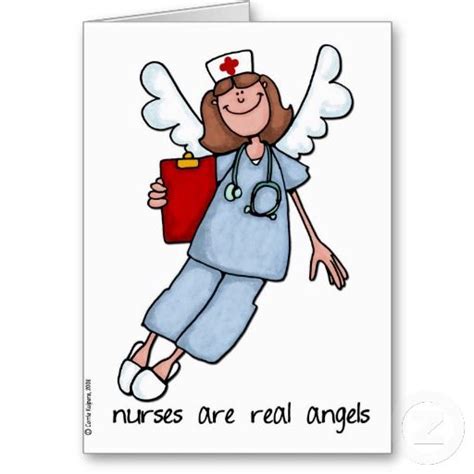Nurses Are Real Angels Card Nurse Drawing Real Angels