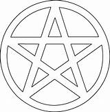 Pentagram Coloring Designlooter sketch template