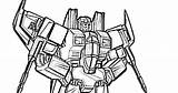 Starscream Coloring Transformers Pages sketch template