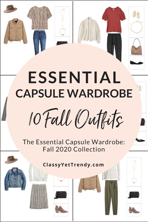 the essential capsule wardrobe fall 2020 10 outfits