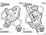 Splatoon Coloring Pages Sheet Printable Color Marina Kids Print Template Bettercoloring sketch template